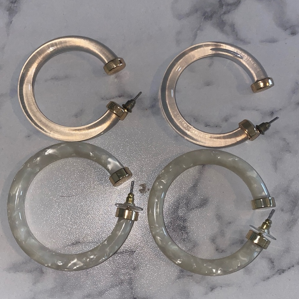 Acrylic Earrings (sold as a set)